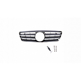 Grill Mercedes-Benz C W203 S203 Glänzend Schwarz 4S Grill Mercedes-Benz C W203 S203 Glänzend Schwarz 4S