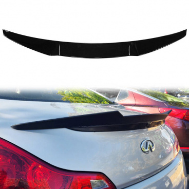 Hinterer Spoiler Infiniti G37 Glänzend Schwarz ABS Hinterer Spoiler Infiniti G37 Glänzend Schwarz ABS