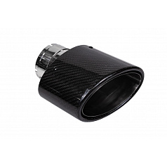 Endrohr 150x90mm Eingang 76mm Carbon Gloss