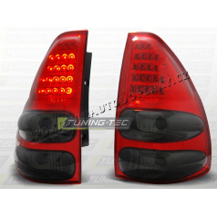 TOYOTA LAND CRUISER 120 2003-09 REAR LED LAMPS RED SMOKE
