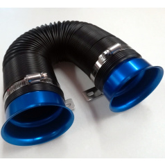 Kunststoff-Luftleitung für Sportansaugung blau 77 mm