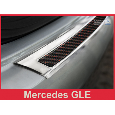 Carbon-Abdeckung – Schwellenschutz für die hintere Stoßstange Mercedes GLE 2015+ Carbon-Abdeckung – Schwellenschutz für die hintere Stoßstange Mercedes GLE 2015+
