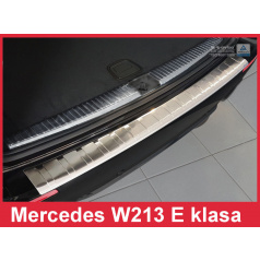 Edelstahlabdeckung zum Schutz der Schwelle der hinteren Stoßstange Mercedes E W213 Kombi 2016+