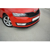 Spoiler unter der vorderen Stoßstange ver.2 für Škoda Rapid, Maxton Design (glänzend schwarzer ABS-Kunststoff)