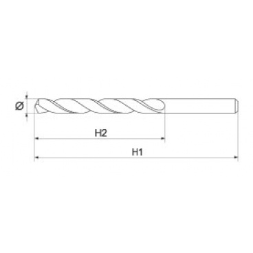 Bohrer für Metall 3,0 mm HSS-COBALT 2 Stück 135°