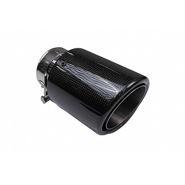 Endstück des Schalldämpfers 101mm Eingang 70mm Carbon Gloss