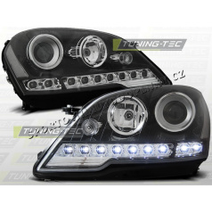 MERCEDES W164 ML M-KLASSE 08- FRONT CLEAR LIGHTS DAYLIGHT LED BLACK