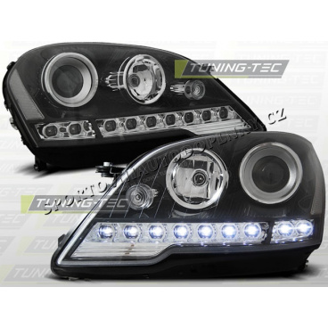 MERCEDES W164 ML M-KLASSE 08- FRONT CLEAR LIGHTS DAYLIGHT LED BLACK