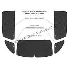 Sonnenblenden-Set – Hintertür, Heckscheiben, fünfte Tür, Škoda Fabia II Combi