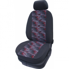 Autoschondecke Velour E-Skoda Felicia – geteilte Rücksitzbank – roter Planet