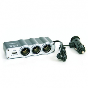 Roztrojka zapalovače 12V/24V, s USB II