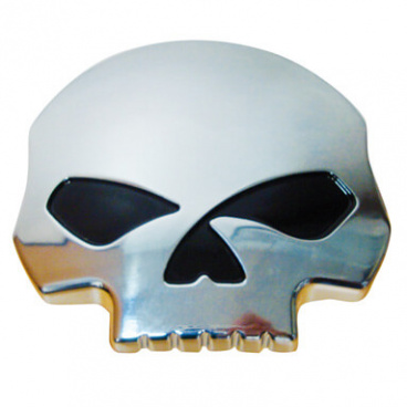 Totenkopf-Emblem – Chromversion mit Aufklebung