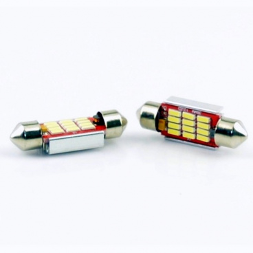Glühbirne 12 LED SMD Sulfit 36 mm weiß 6000K 12V CAN-BUS - 2 Stk