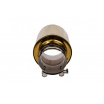 Endstück des Schalldämpfers 114mm Eingang 67mm Gold Silber
