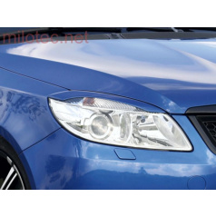 Milotec-Scheinwerferabdeckungen (Wolken) – ABS schwarz, Škoda Fabia II Facelift / Roomster Facelift