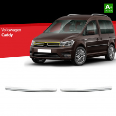 Edelstahl-Frontgrillstangen VW Caddy 2015-20