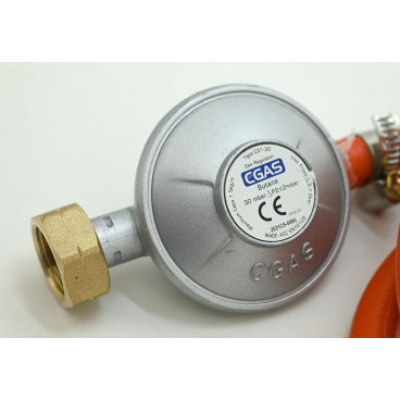 Gasdruckregler 30 mbar EN16129 – 1,5 m Schlauchset
