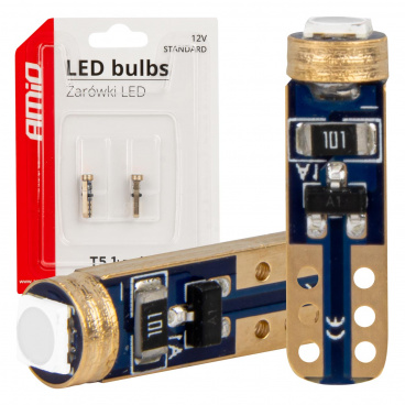 LED-Lampen STANDARD Blau T5 12V 3030 1LED HP AMIO-03728 LED-Lampen STANDARD Blau T5 12V 3030 1LED HP AMIO-03728
