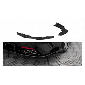 Splitter Kia Stinger I GT GT-Line Tył Boczne Street Pro Black-Red + Gloss Flaps