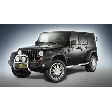 Jeep Wrangler, 2007-> Seitenrohrrahmen mit Stufe 80mm, Edelstahl (Set) KR Jeep Wrangler, 2007-> Seitenrohrrahmen mit Stufe 80mm, Edelstahl (Set) KR