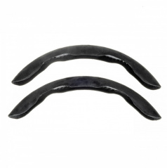 Lenkradseitenabdeckungen 36-38 cm schwarzes Alcantara