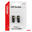 LED-Lampen CANBUS W5W T10 2020 6SMD weiß 12V 24V AMIO-05010