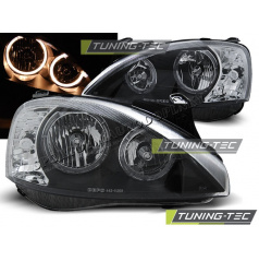 Opel Corsa C 11.2000-09.2006 Angel Eyes schwarze klare Scheinwerfer vorne