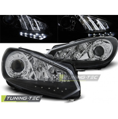 VW Golf 6 10.2008 – klare Frontleuchten, Tageslichtschwarz