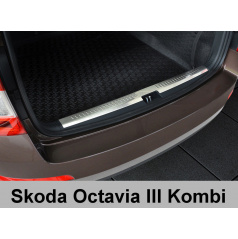 Edelstahlabdeckung – Schutz des inneren Gepäckraums Škoda Octavia III Kombi