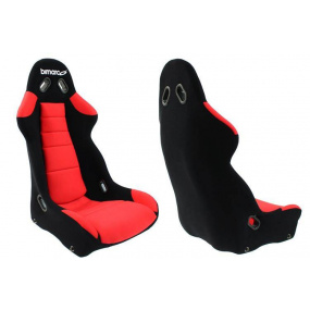 Sportsitz Bimarco Cobra III Velours Schwarz Rot