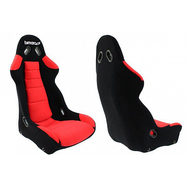 Sportsitz Bimarco Cobra III Velours Schwarz Rot