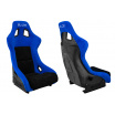 Sportsitz SLIDE KS2 Premium Schwarz & Blau Velours Schwarzer Glanz