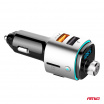 FM-Autotransmitter 2×USB-A microSD 12V 24V AMIO-04654