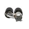 Endstück des Schalldämpfers 101mmx2 Eingang 70mm Carbon Gloss Set