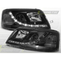 VW T5 2003-09 FRONT CLEAR LIGHTS DAYLIGHT LED SCHWARZ