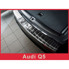 Edelstahlabdeckung – Chromschutz der Schwelle der hinteren Stoßstange Audi Q5 2008+