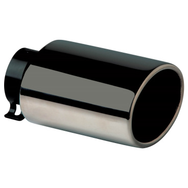 Edelstahl-Auspuffblende oval schwarz (massiv groß) Edelstahl-Auspuffblende oval schwarz (massiv groß)
