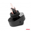Ovaler Wippschalter mit roter LED-Diode