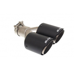 Doppelendrohr Schalldämpfer 101mm Eingang 76mm SLIDE