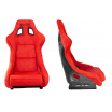 Sportstuhl SLIDE KS2 Premium Roter Velours Schwarzer Glanz