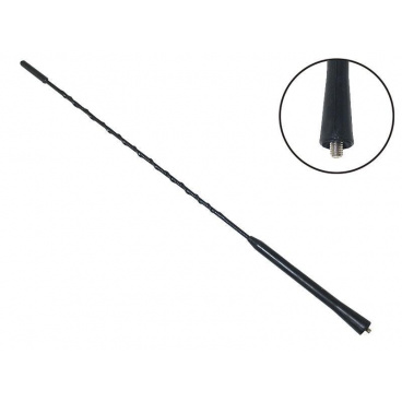 Antennenstab schwarz 40 cm, Gewinde M5