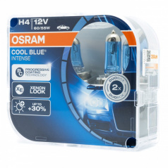 Glühbirne Osram H4 12V 60/55W P43t Cool Blue Intense 5000K +100% (2 Stück)