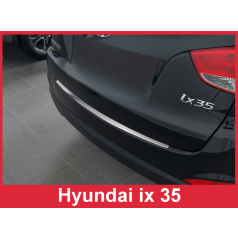 Edelstahlabdeckung - Schwellenschutz für die hintere Stoßstange Hyundai ix35 2010-16