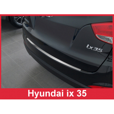 Edelstahlabdeckung - Schwellenschutz für die hintere Stoßstange Hyundai ix35 2010-16