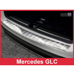 Edelstahlabdeckung zum Schutz der Schwelle der hinteren Stoßstange Mercedes GLC 2015+