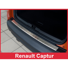Edelstahlabdeckung - Schwellenschutz für die hintere Stoßstange Renault Captur 2013-17