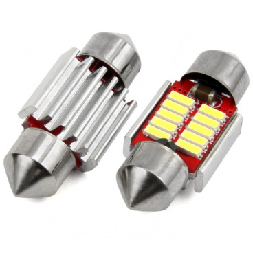 Sulfitlampen VERTEX CANBUS 10 SMD 4014 Soffitte 31 mm Weiß 12 V/24 V