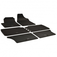 Gummiteppiche-Gummi-Automatten, VW SHARAN 1995-2010 - 6 Teile