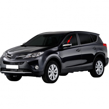 Spiegelleiste aus Edelstahl Toyota RAV4 2013+ Spiegelleiste aus Edelstahl Toyota RAV4 2013+