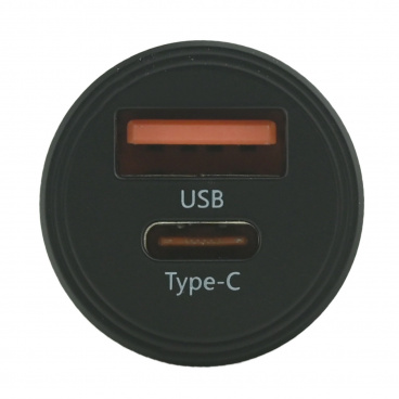 Stecker 12/24V Low Profile QC3/PD3 USB-A/USB-C 30W